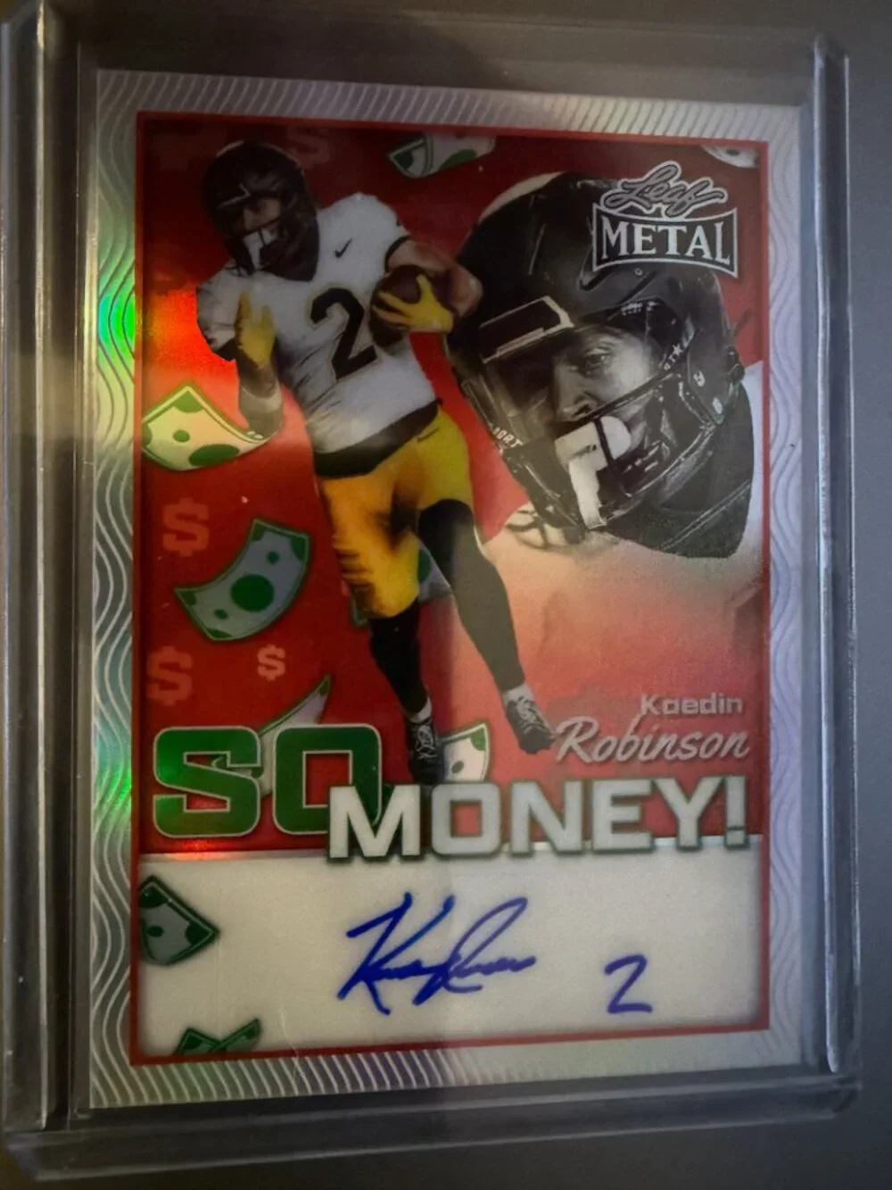 Kaedin Robinson Auto SM-KR1 | 2025 Leaf Metal So Money 13/15